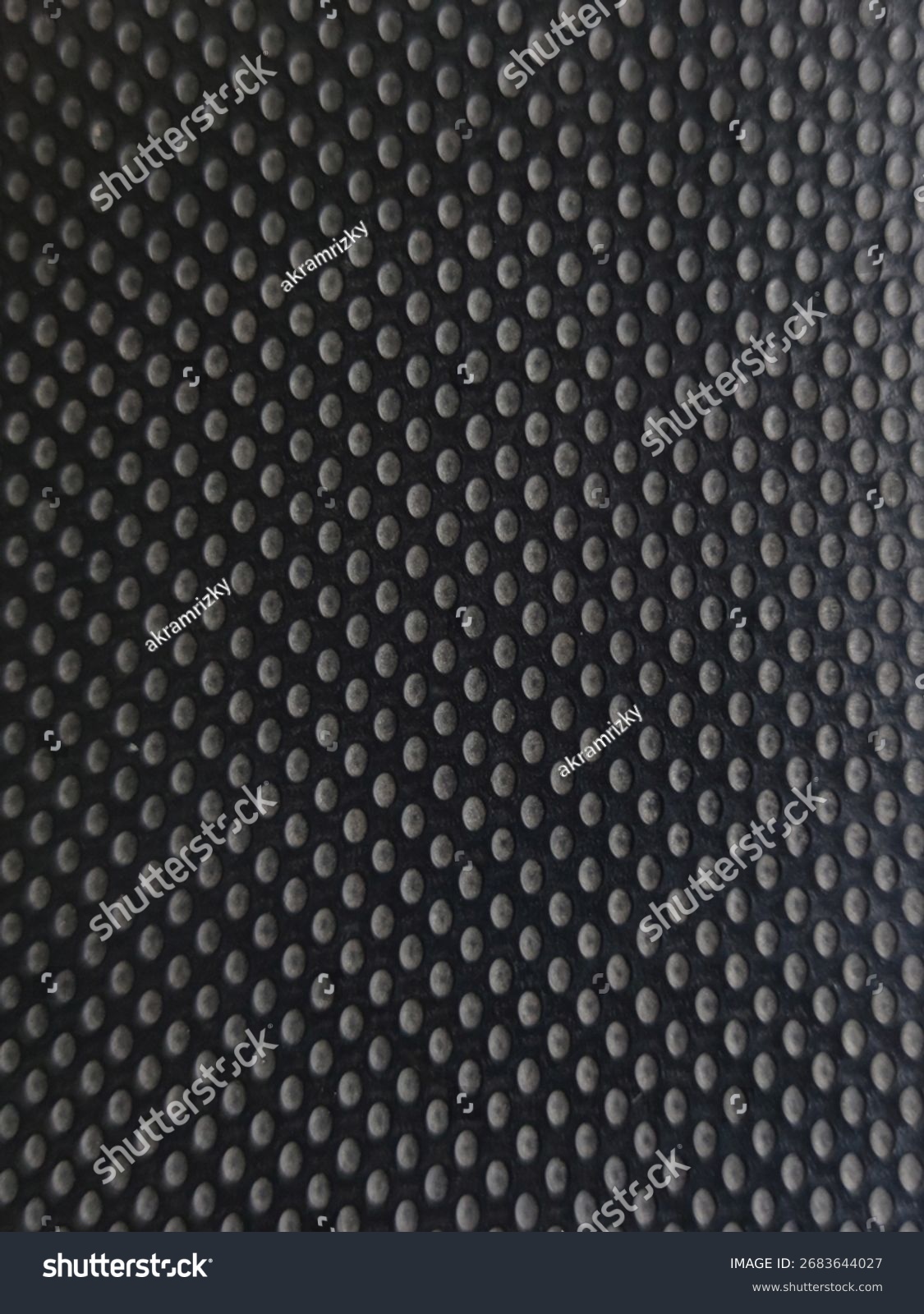 Makro: schwarze Noppenstruktur rutschfest