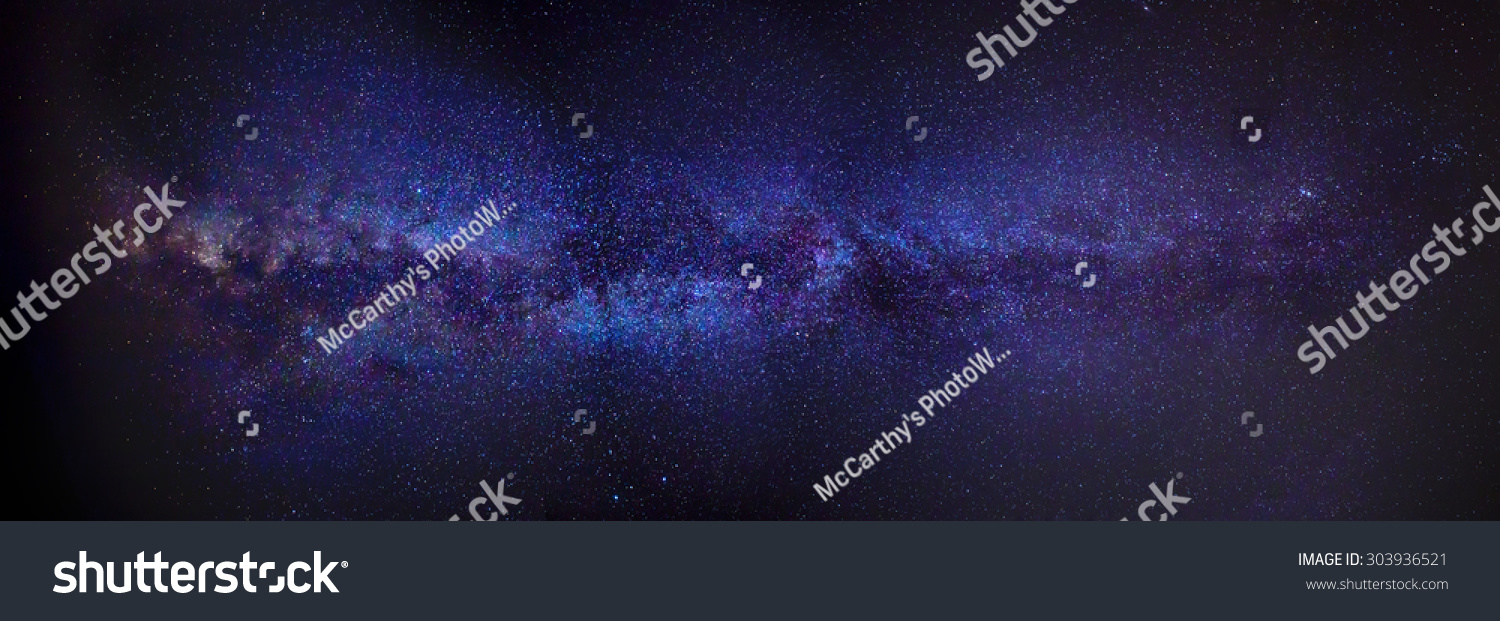 Milchstraße als Panoramaaufnahme von der Nordhalbkugel