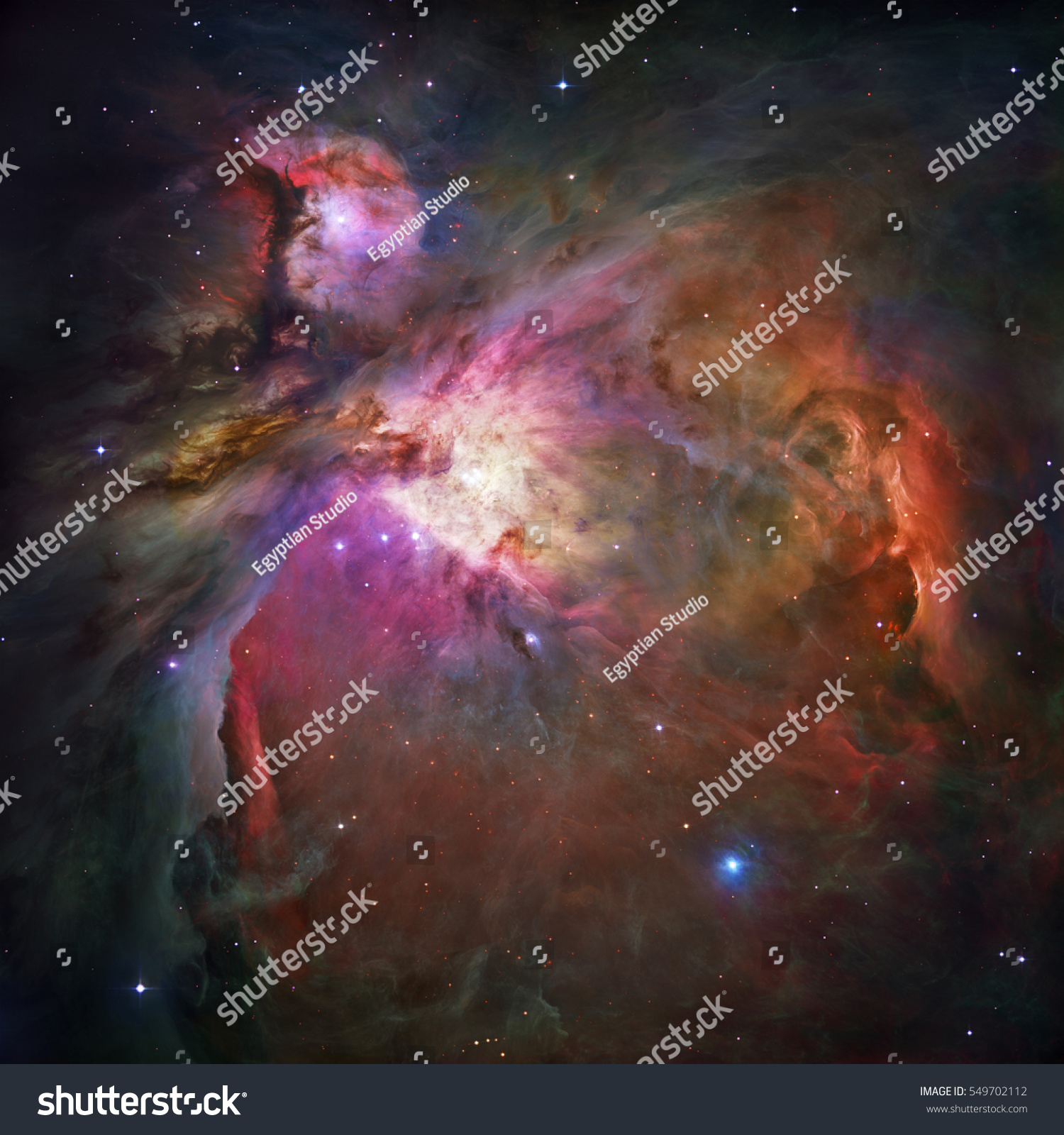 Gasnebel und Sternenentstehung im Weltraum