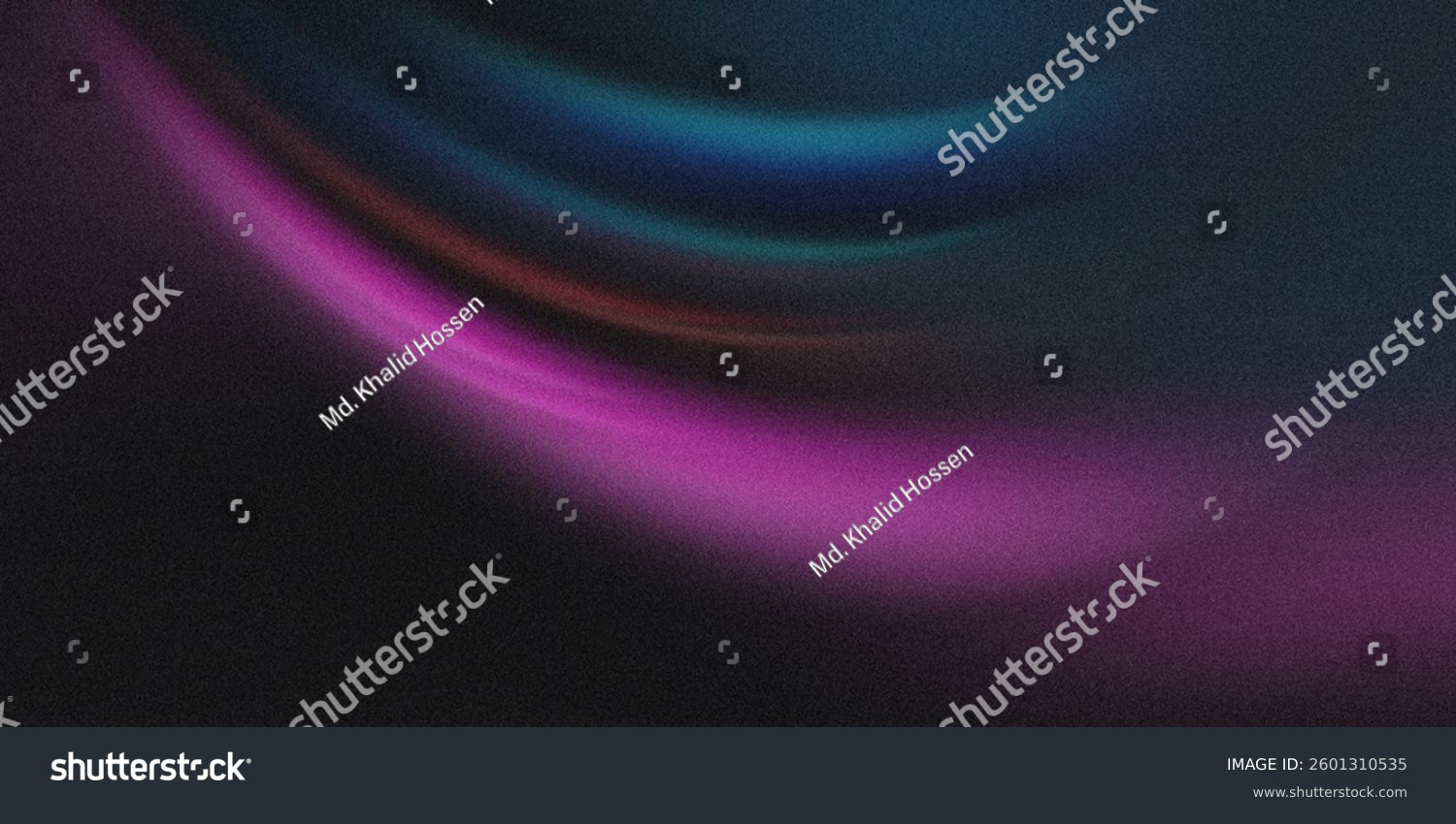 Dunkler Hintergrund mit fließenden rosa-blau-roten Lichtkurven