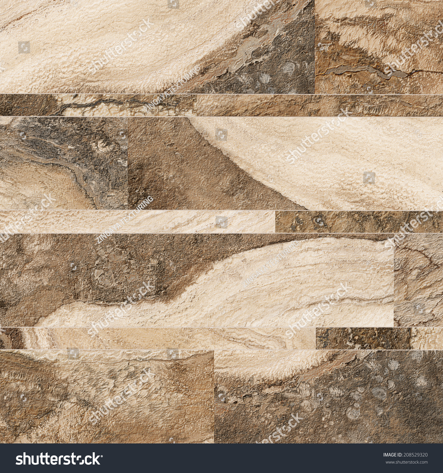 Beige-brauner Steinfliesen-Hintergrund