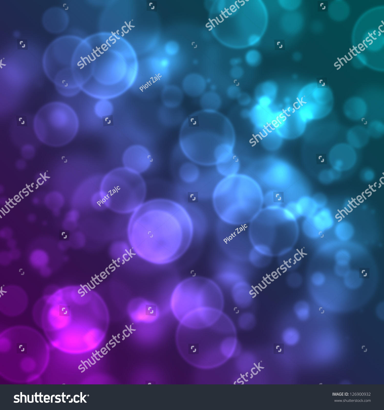 Bokeh in Blau und Violett