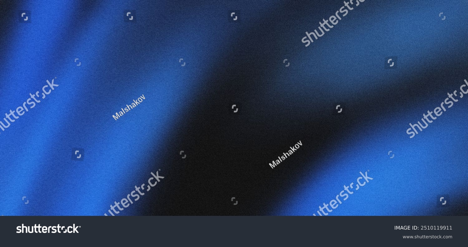 Weichgezeichnete schwarz-blaue Wellenstruktur körnig