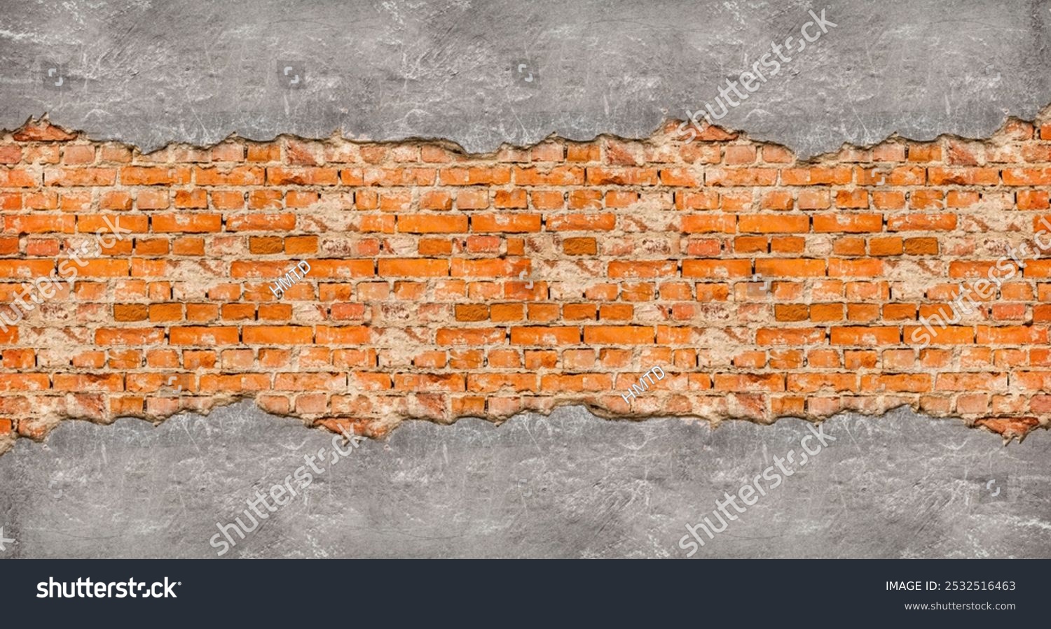 Vintage Ziegelwand in warmen Rottönen