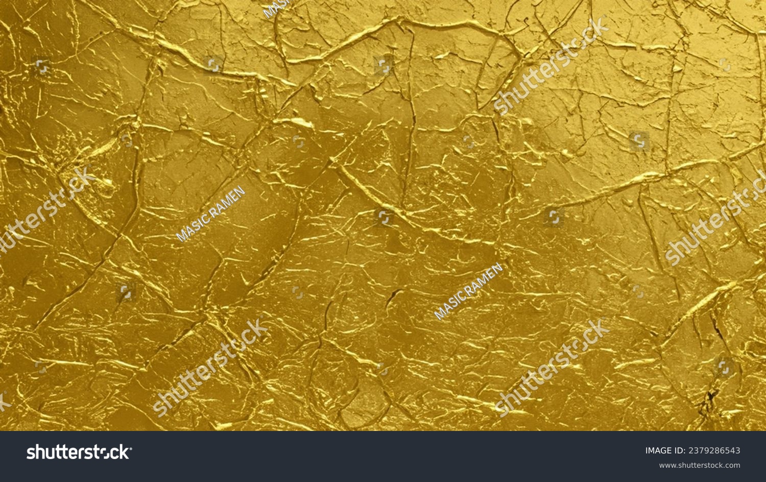 Strukturierte Blattgold-Oberfläche, geknittert