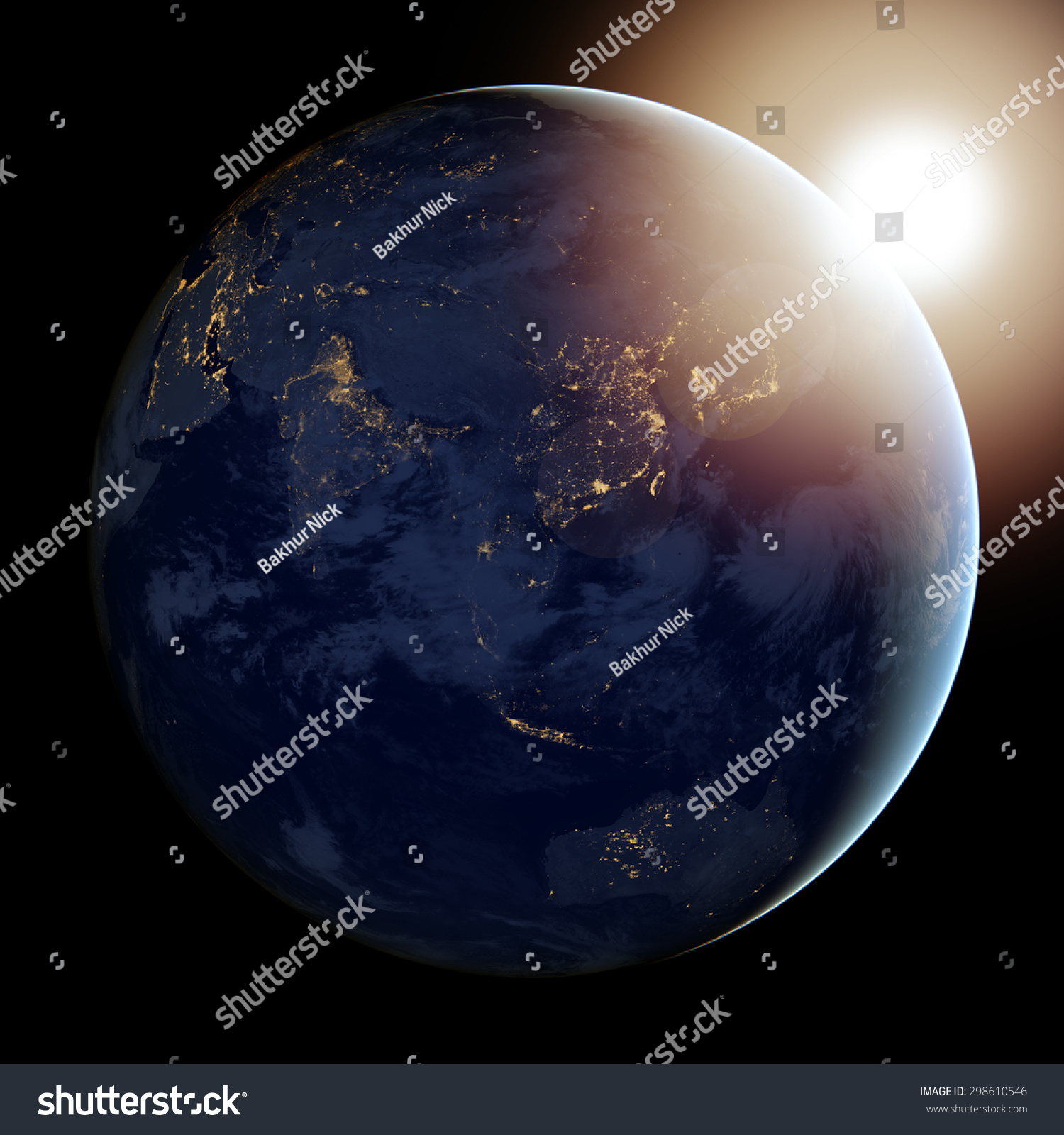 Erde aus dem All mit Atmosphäre – NASA Aufnahme