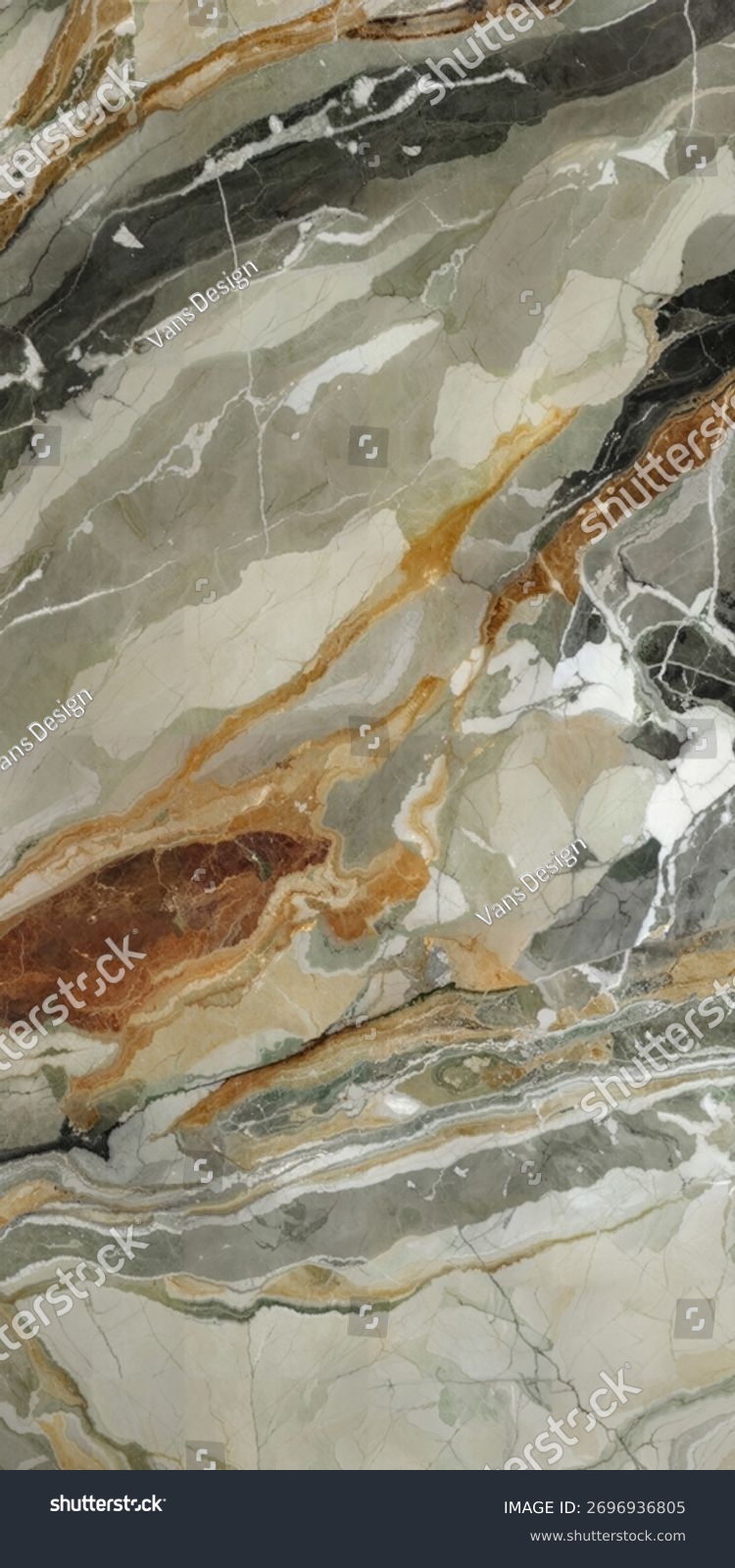 Exotischer Verde-Fusion-Marmor mit lebhaften Adern