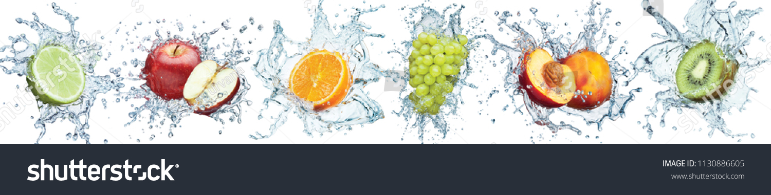 Früchte im Wassersplash