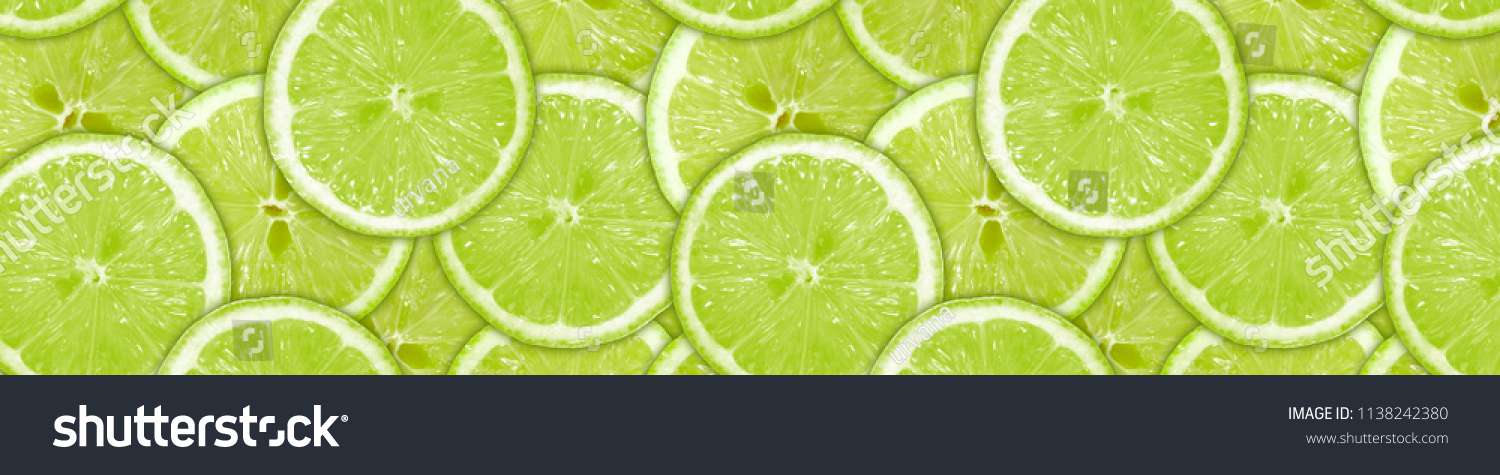 Grüne Zitronen Panorama