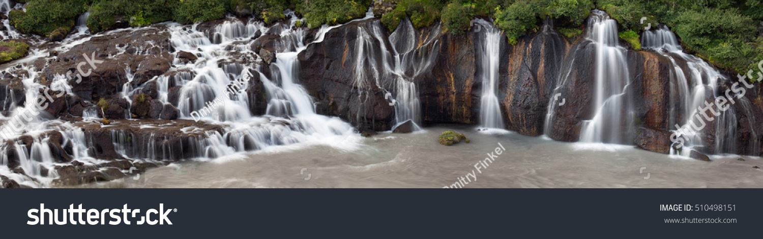 Hraunfossar Wasserfälle in Westisland