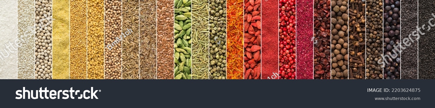 Indische Gewürze Collage