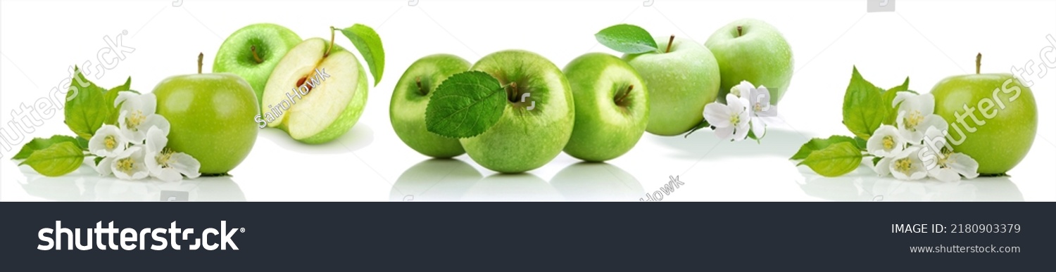 Grüne Äpfel Panorama