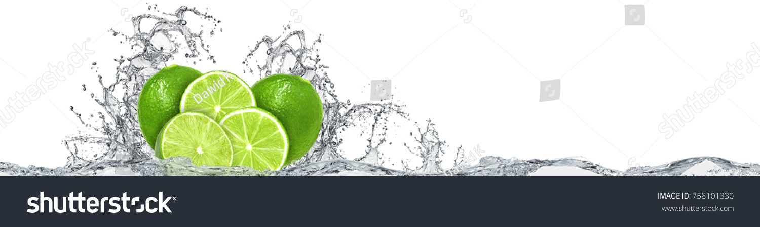 Limette Splash Weiß
