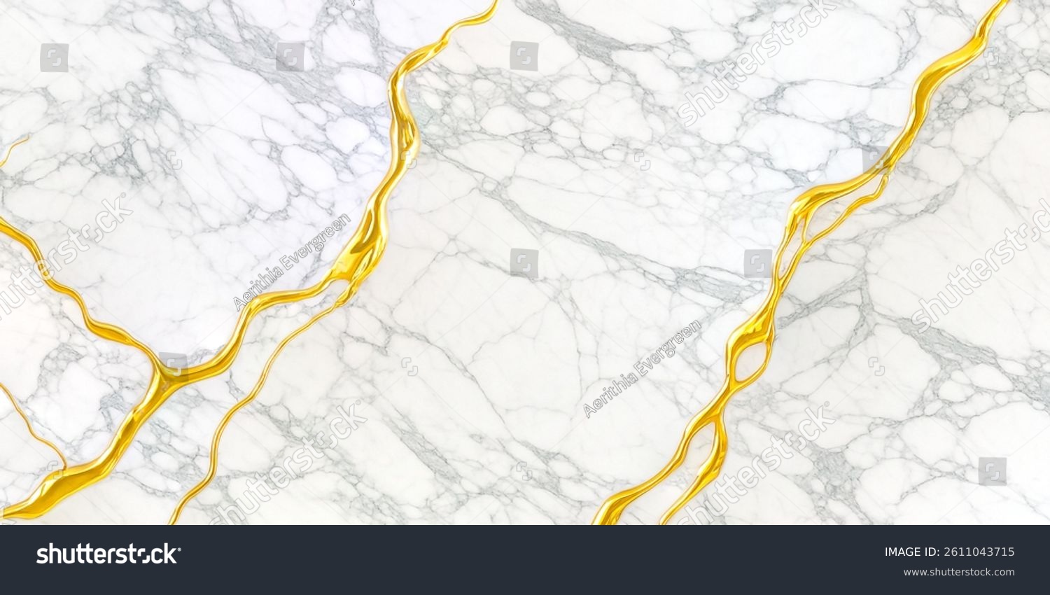 Luxus Carrara Goldadern