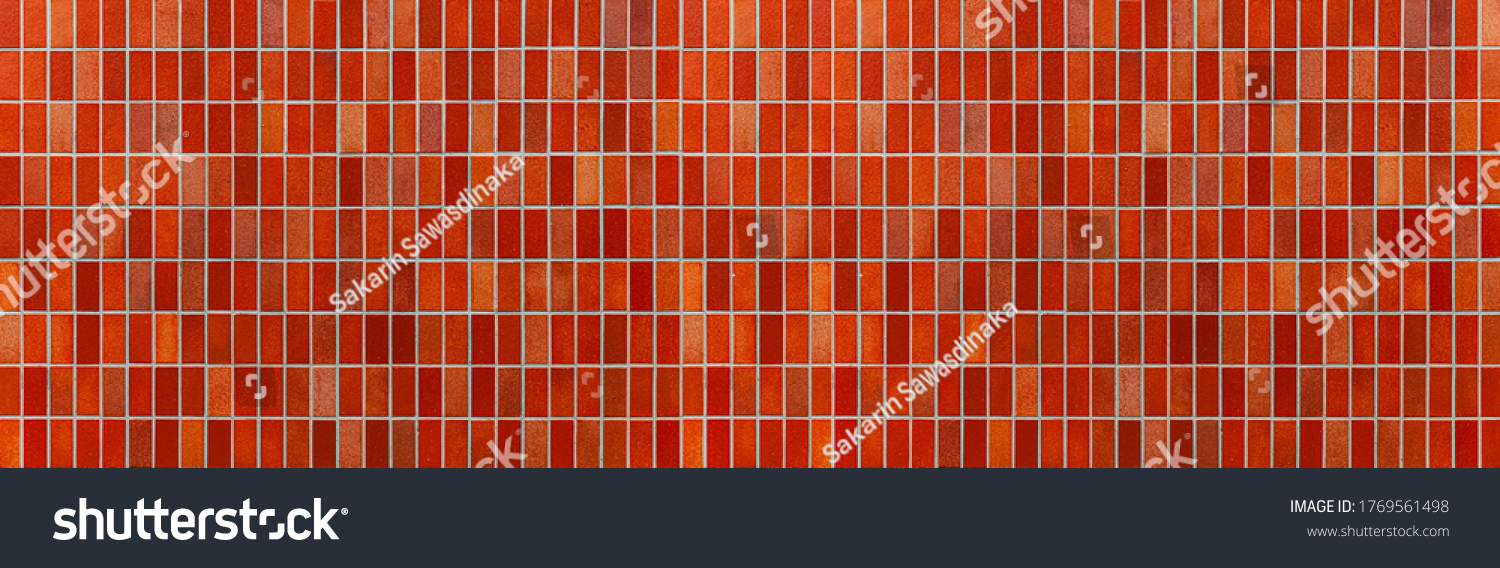 Rote Keramikziegel & Glanzstruktur