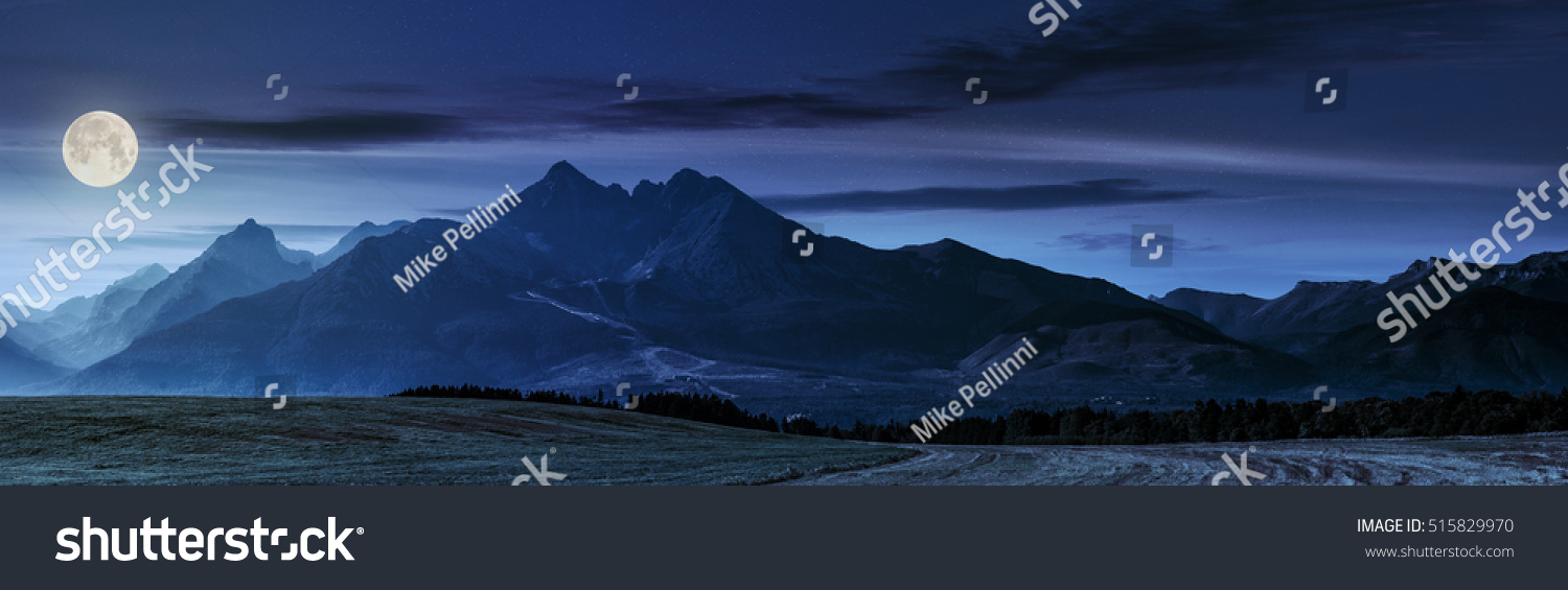 Tatra Berge im Mondlicht