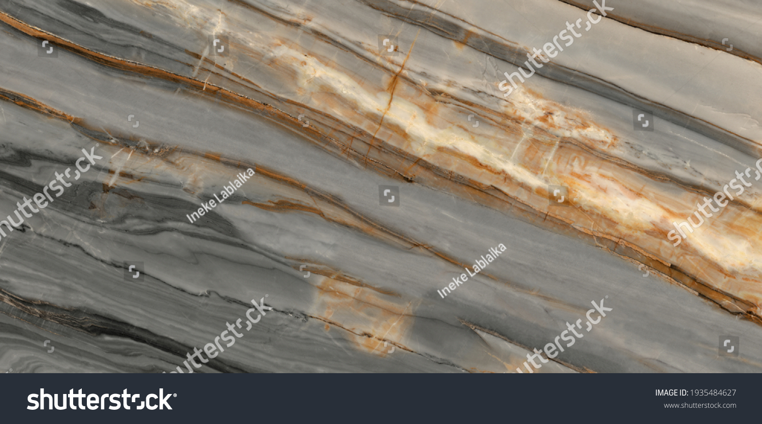 Rustikaler Marmor Korall-Gold