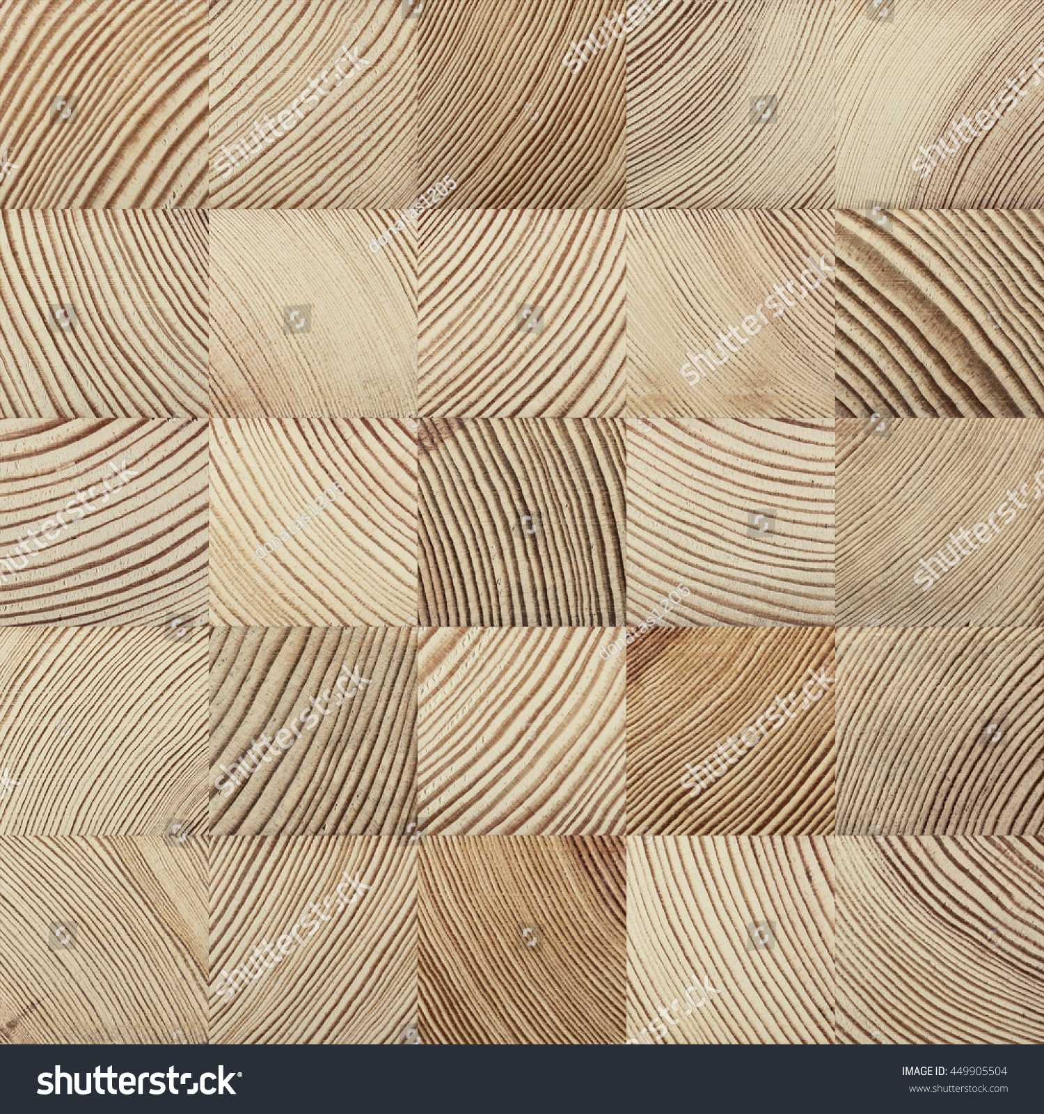 Nahtlose Stirnholz-Struktur als geometrisches Muster