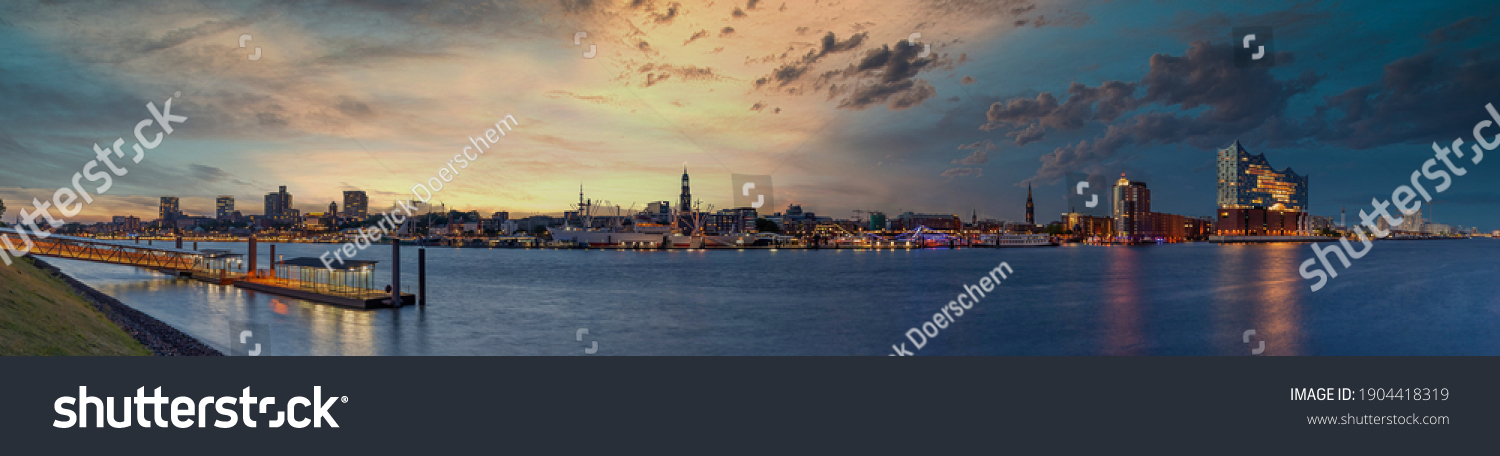 Hamburg Skyline Hafen