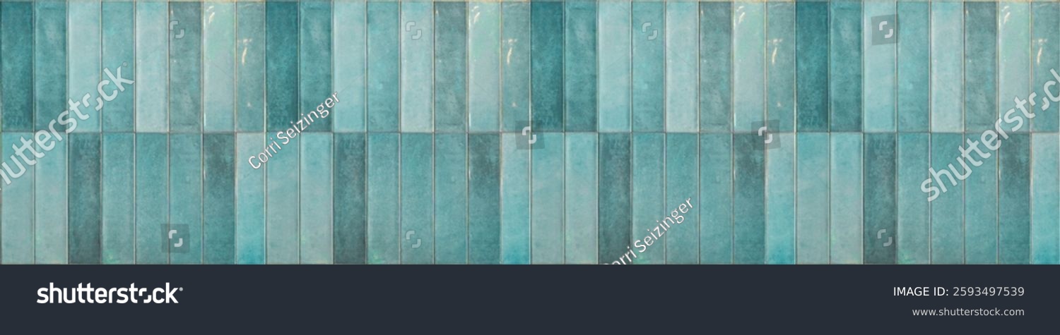 Türkise & Aquamarin Fliesenoptik