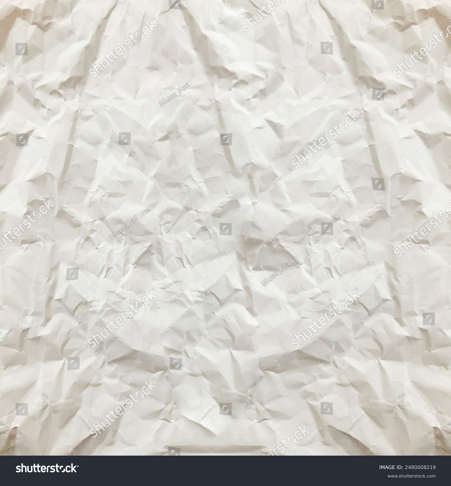 Weiße geknitterte Papierstruktur