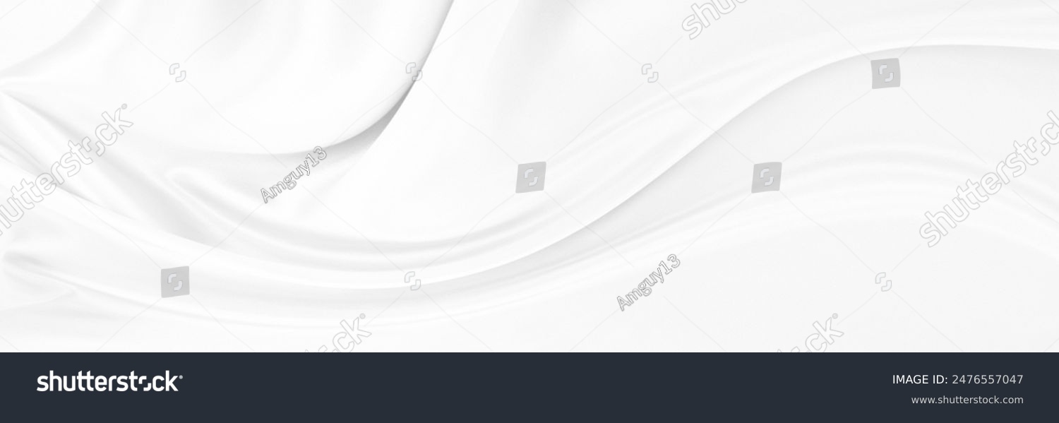 Silbrig-weißer Seidenstoff mit feiner Struktur